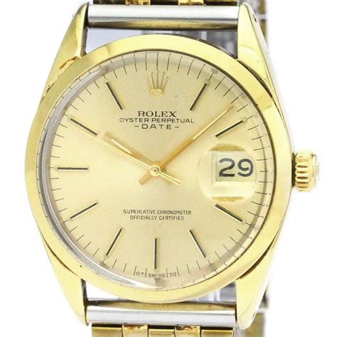 Rolex. A gold plated automatic wristwatch 